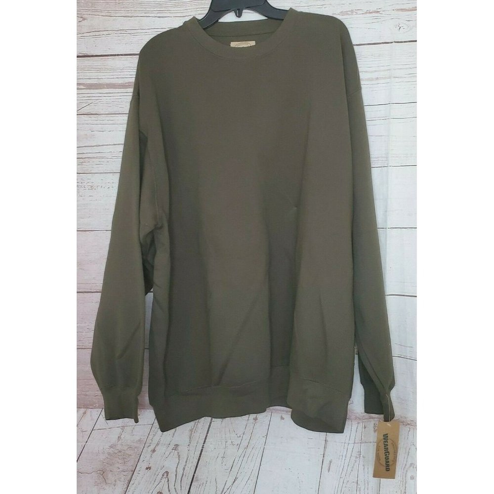 Aramark Best Quality 2XL Wearguard Olive Green Pullover Cotton/Poly  Sweatshirt